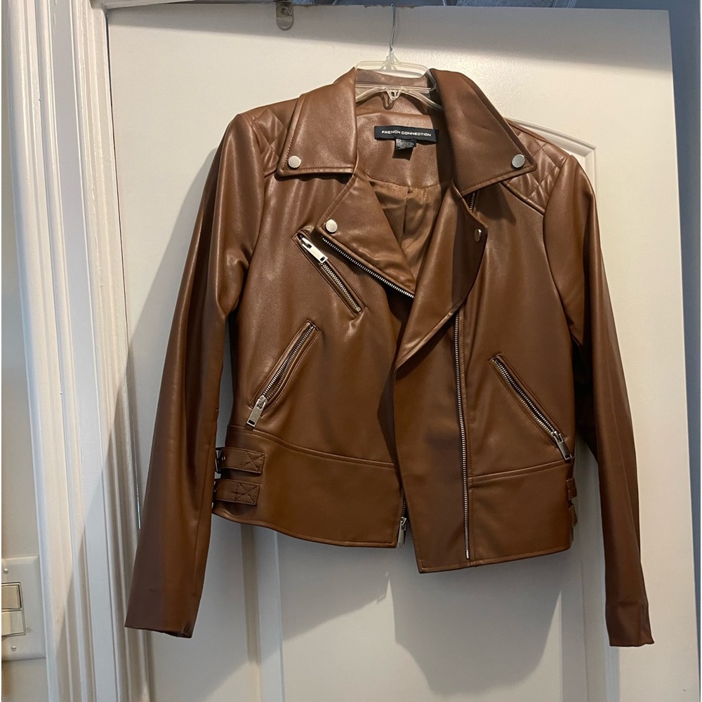 French connection leather jacket